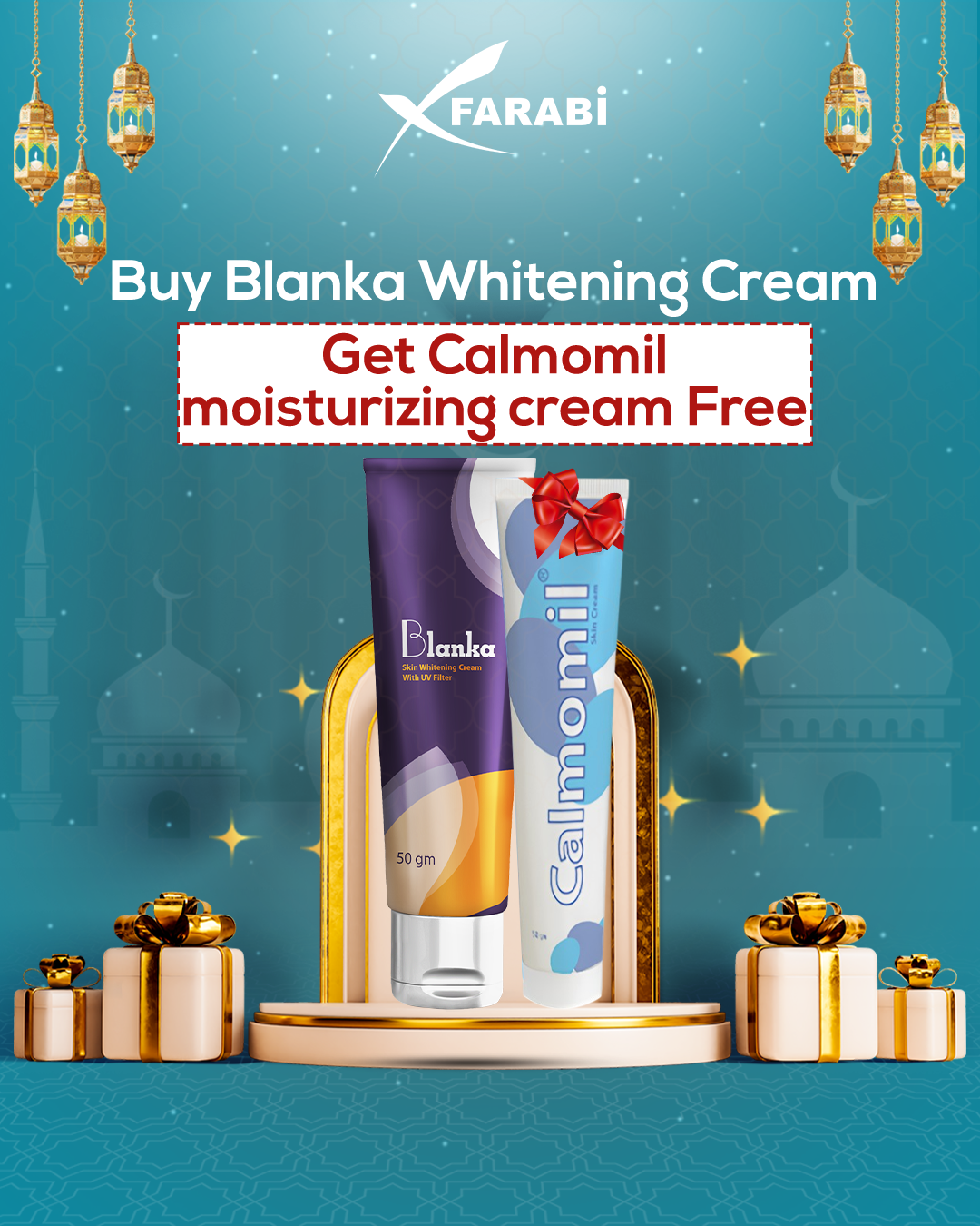 Buy Blanka - Whitening Cream ang Get Calmomil Moisturizing Cream Free