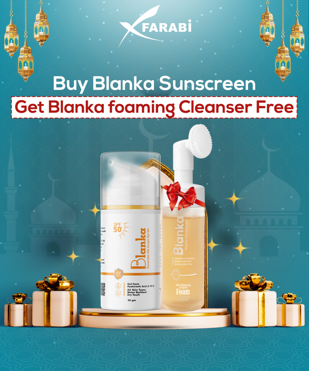 Buy Blanka Sunscreen Gel and Get Blanka Lightening & Whitening Foam Free