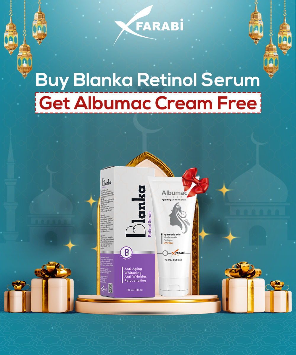 Buy Blanka Retinol Serum and Get Albumac - Lightening Anti-Aging CreamFree