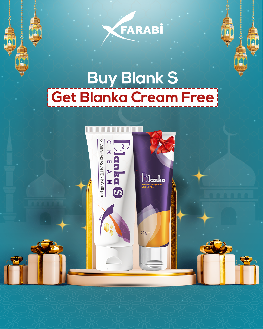 Buy Blanka S - Sensitive Area Whitening and Get Free Blanka - Whitening Cream